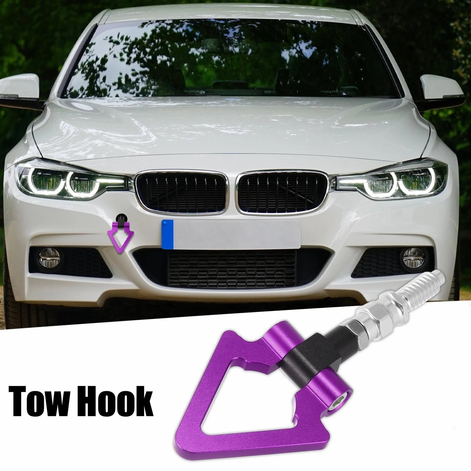 Tow Hook Triangle Ring Screw On for BMW 3 5 7 Series Z3 Z4 (2000–2020)