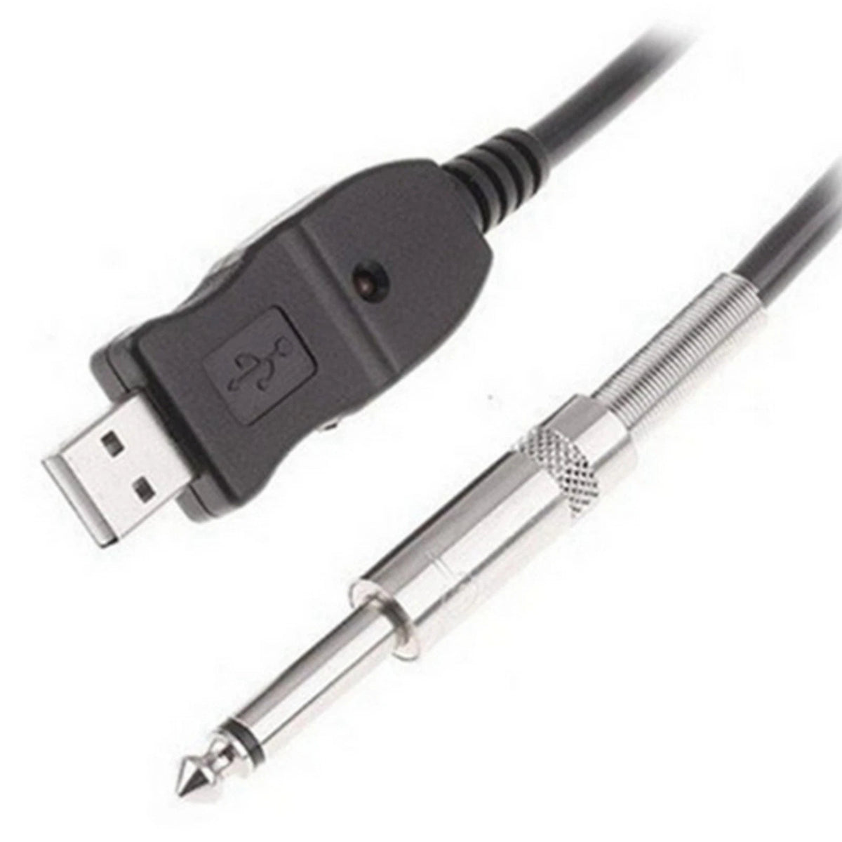 1/4'' USB to 6.3mm Jack Adapter Cable for Guitar Bass (3M)