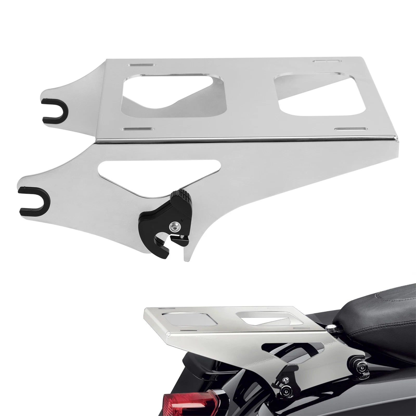2X Luggage Rack for Harley Electra Glide (2014–Present) Chrome