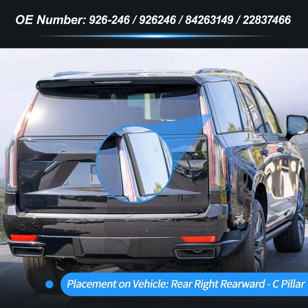 Rear Right C Pillar Window Cover Trim Replacement for Chevrolet Tahoe (2015–2018)