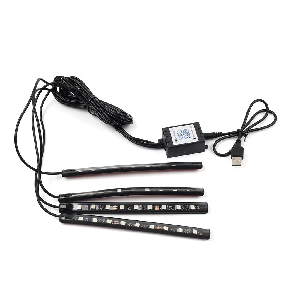 RGB Voice Control Floor Atmosphere Light for Universal Use (5V)