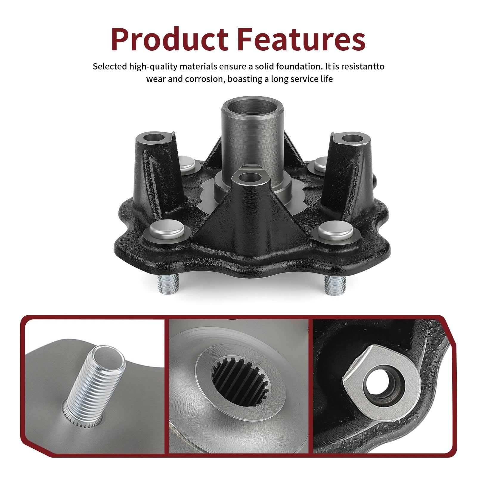 Front Wheel Hub for Suzuki Eiger 400, Vinson 500 (2002–2007)