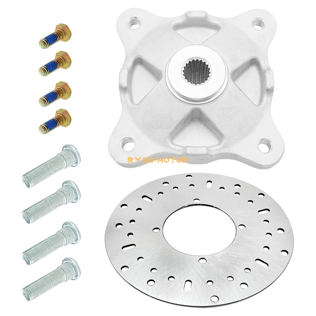 Front Wheel Hub & Studs & Brake Rotor Kit for Polaris Scrambler 500 (2010–2012)