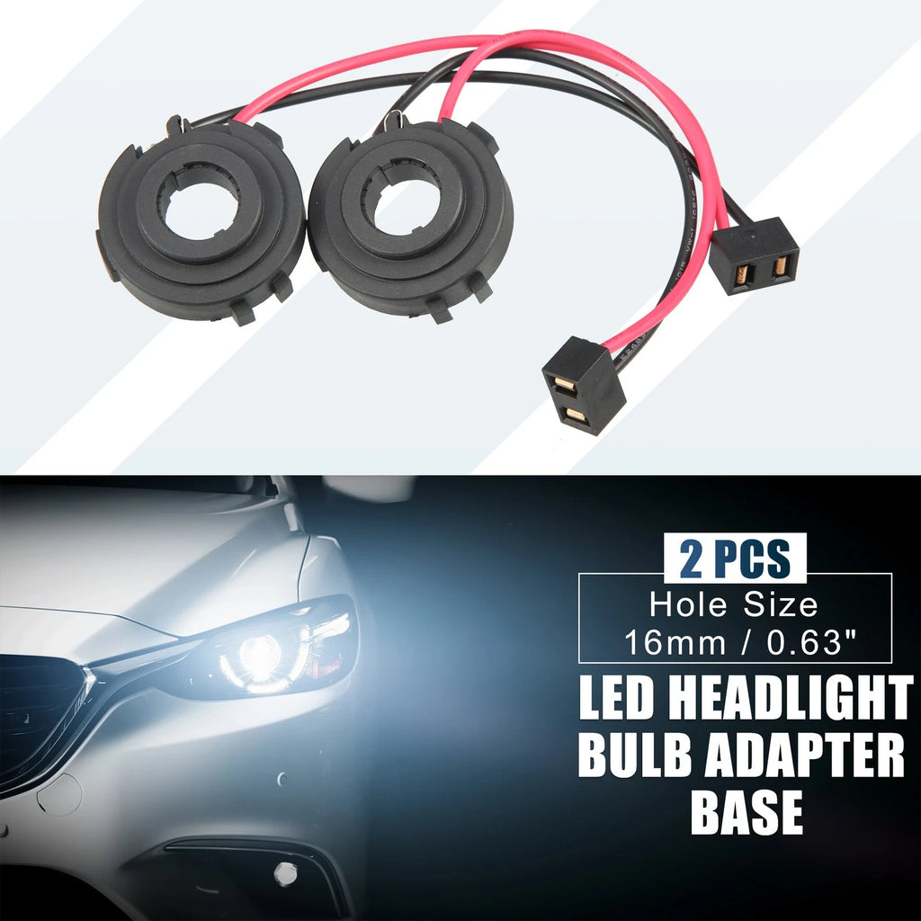 H7 LED Headlight Bulb Holder Adapter Socket for VW Golf MK7 MK6 (2 Pack)
