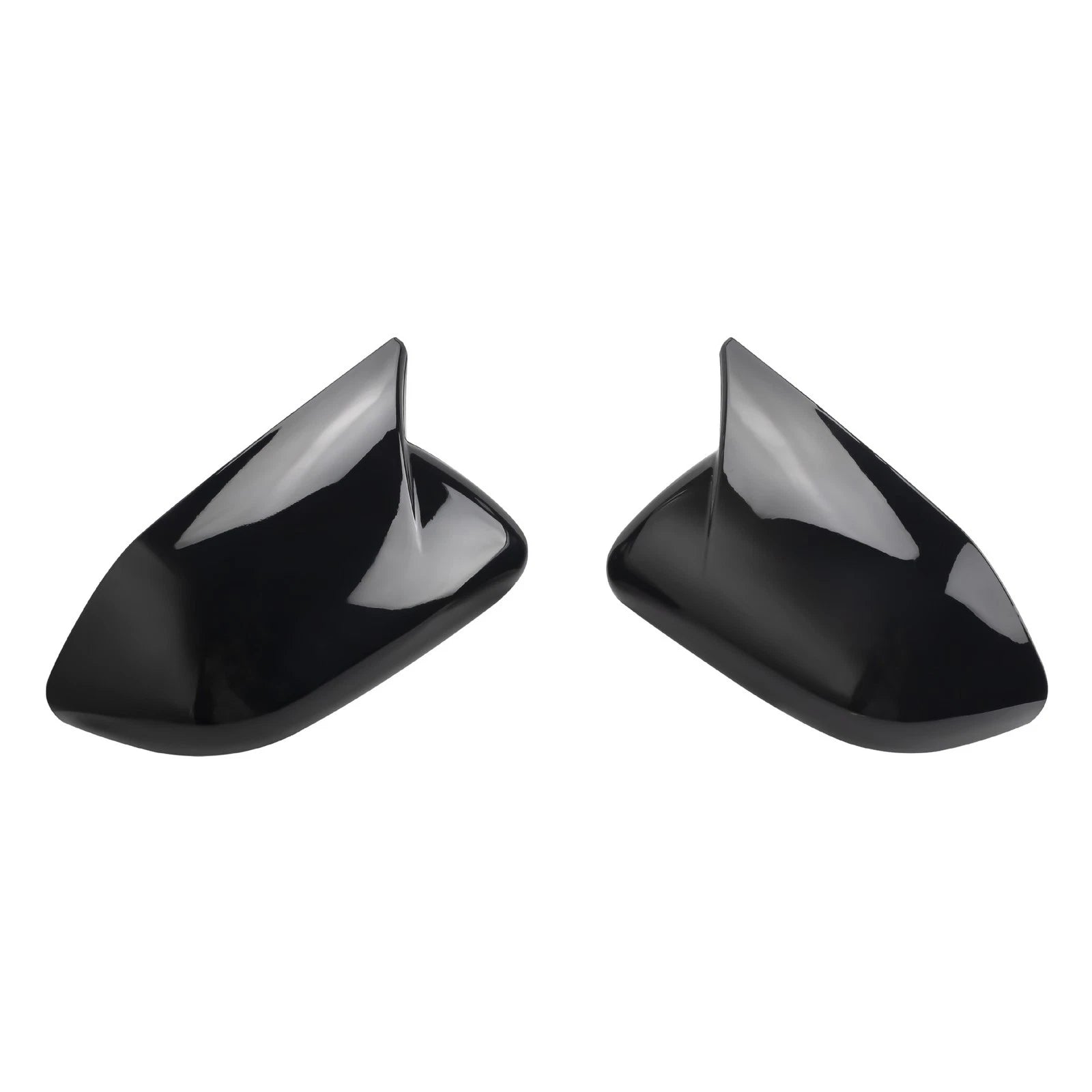 Add-On Horn Style Side Mirror Cap Covers for Ford Explorer (2020–2024) - Gloss Black