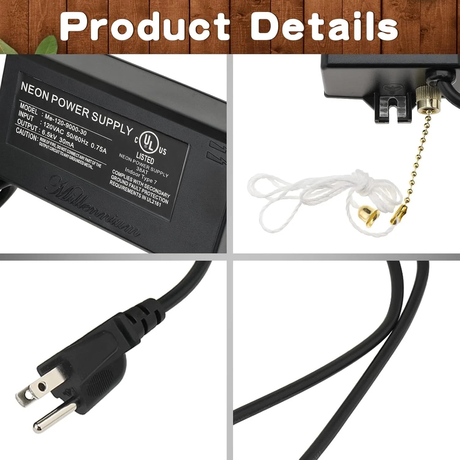 Power Supply for Electronic Neon Light Transformer (UL Approved)