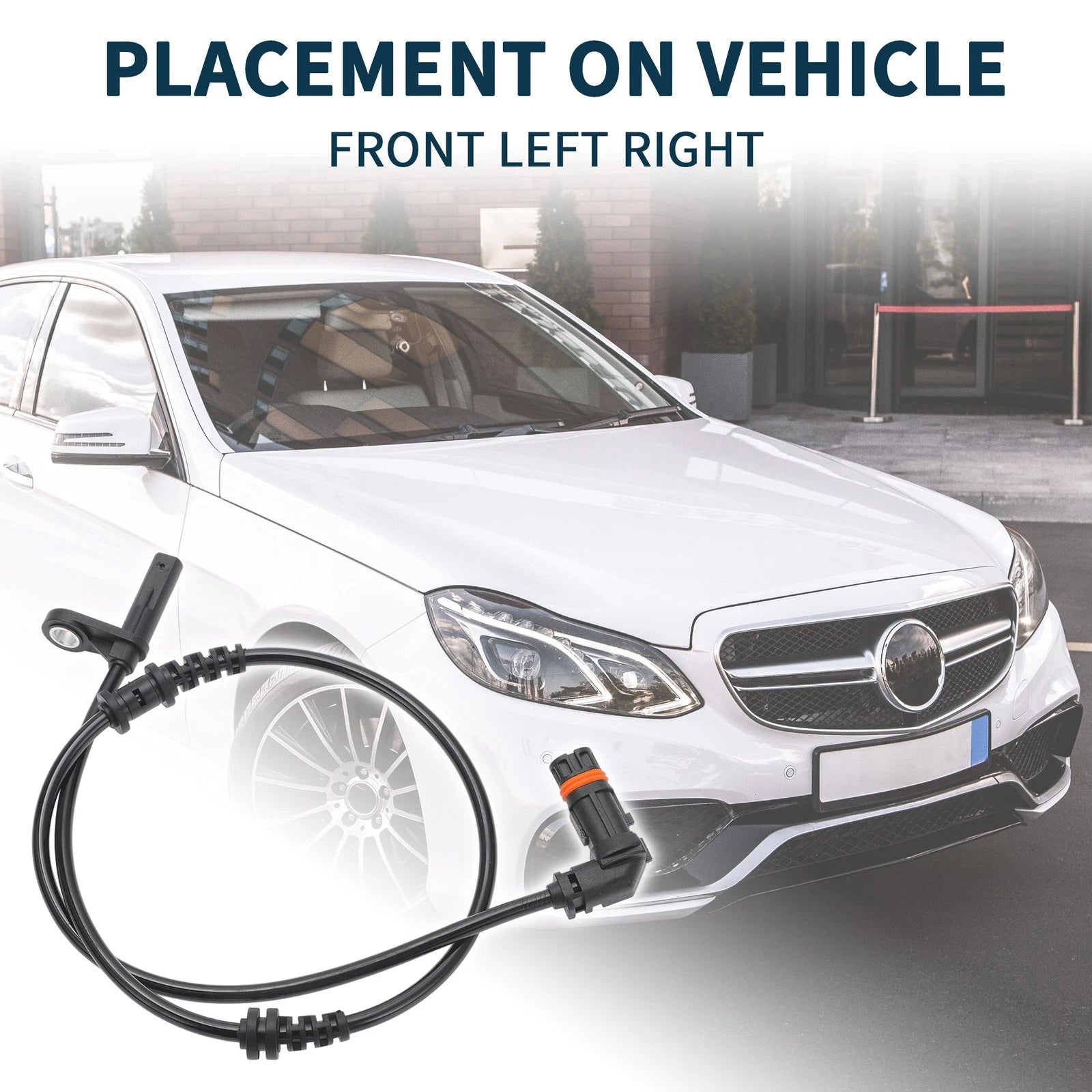 2pc Front Side ABS Wheel Speed Sensor for Mercedes-Benz SLC300 (2017–2019)