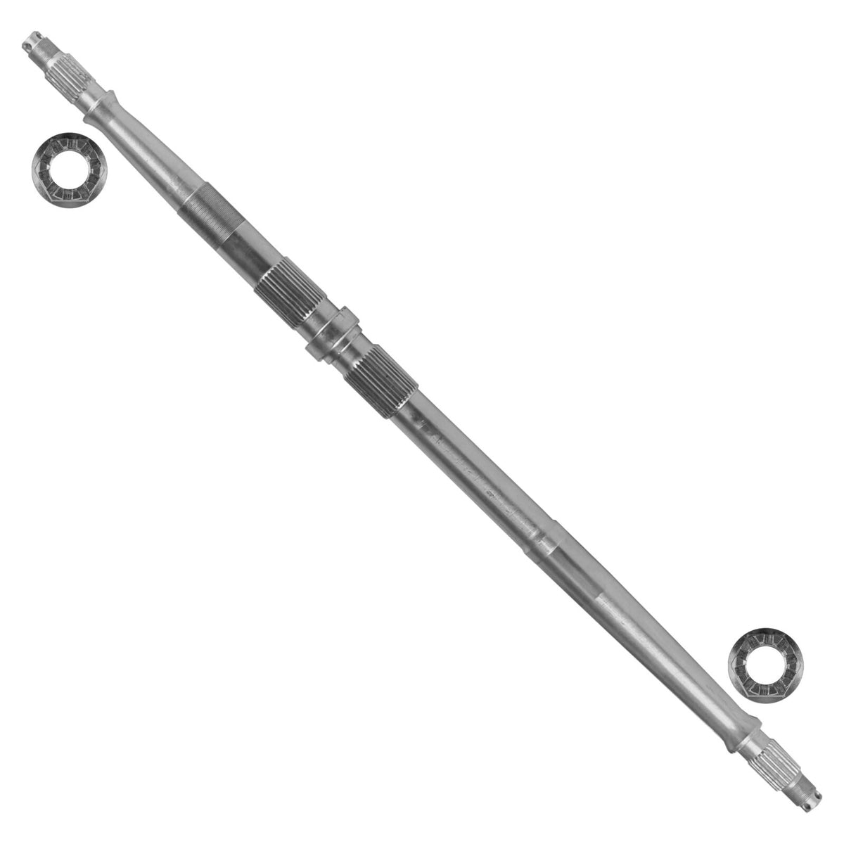 Caltric Rear Axle With Nuts Replacement for Honda Recon 250 TRX250 (1997–2001)