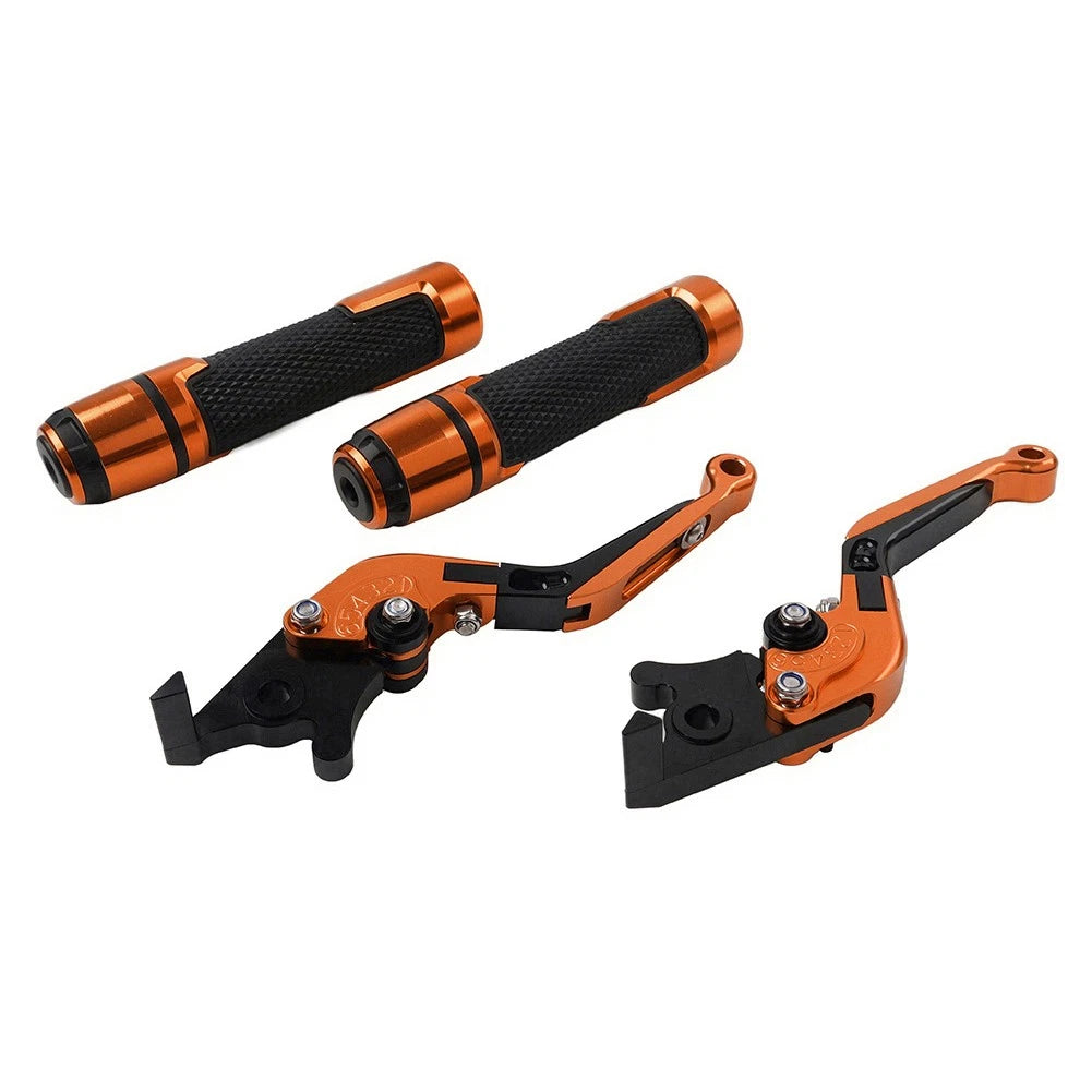 Folding Extendable Brake Clutch Lever Grip Set for Suzuki DL1000 (2002–2023)