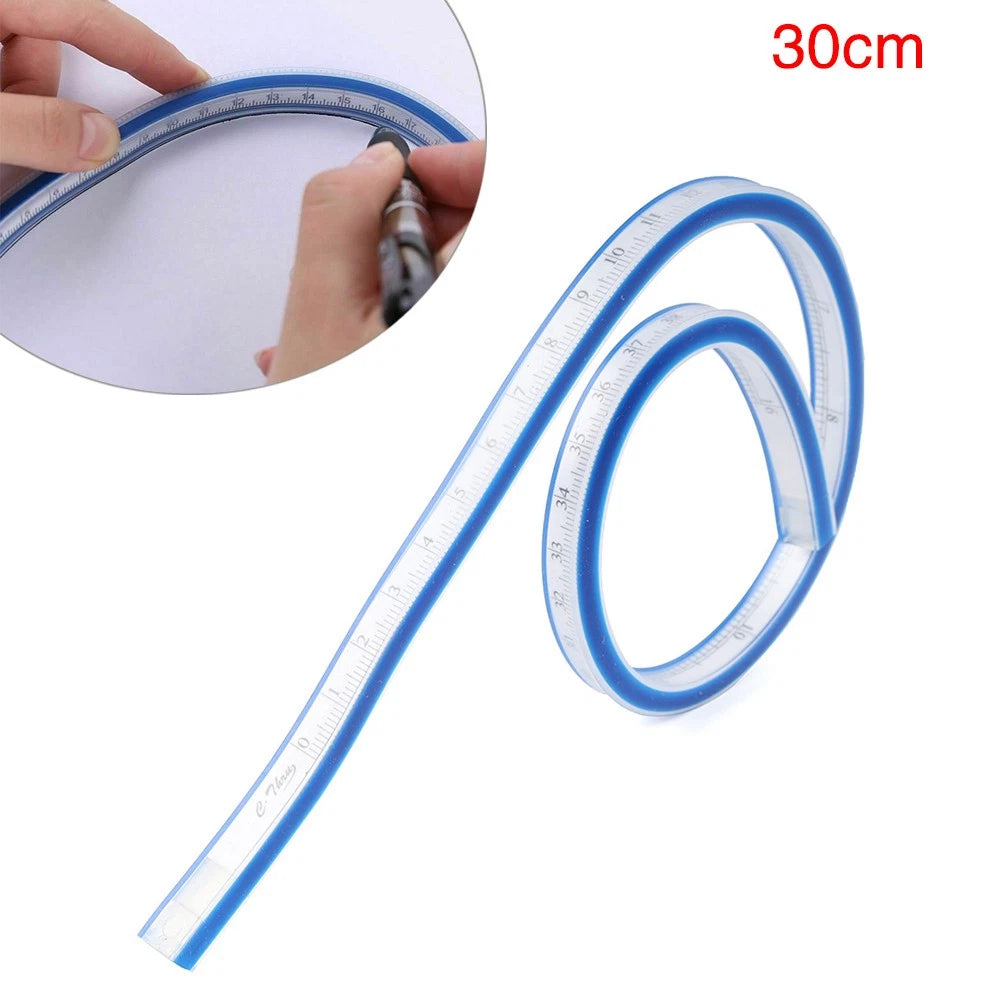 Flexible Curve Ruler for Drawing and Measuring (30/40/50/60cm)