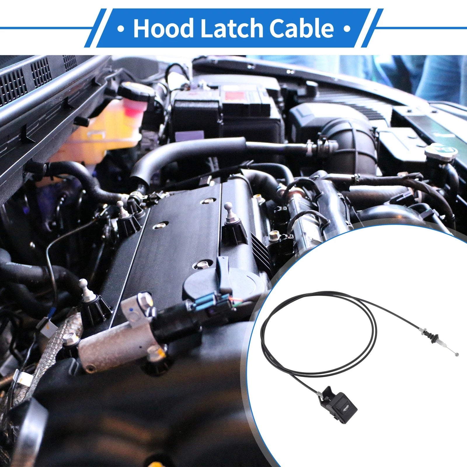 Hood Release Cable Hood Latch Replacement for Mazda 6 (2013–2019)