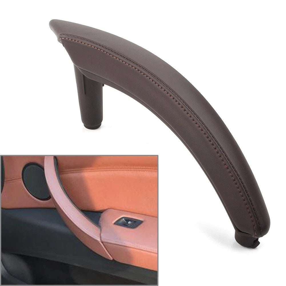 Right Side Door Trim Pull Handle Real Leather for BMW X5 X6 (2007–2013)
