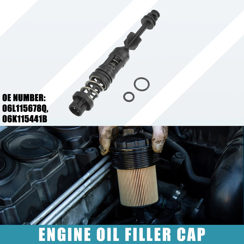 Engine Oil Filter Housing Cover Cap for Audi A4 2.0L (2017–2022)