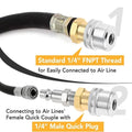 Tire Inflation Connector for Vehicle Maintenance Tool (Solid Brass)