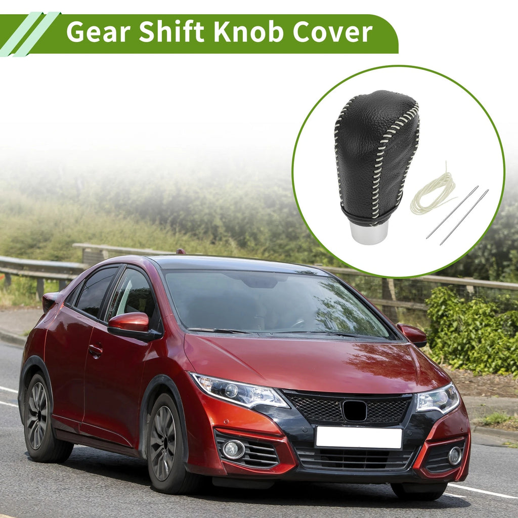 Gear Shift Knob Cover Replacement for Honda Civic (2016–2021) Pebbled Black