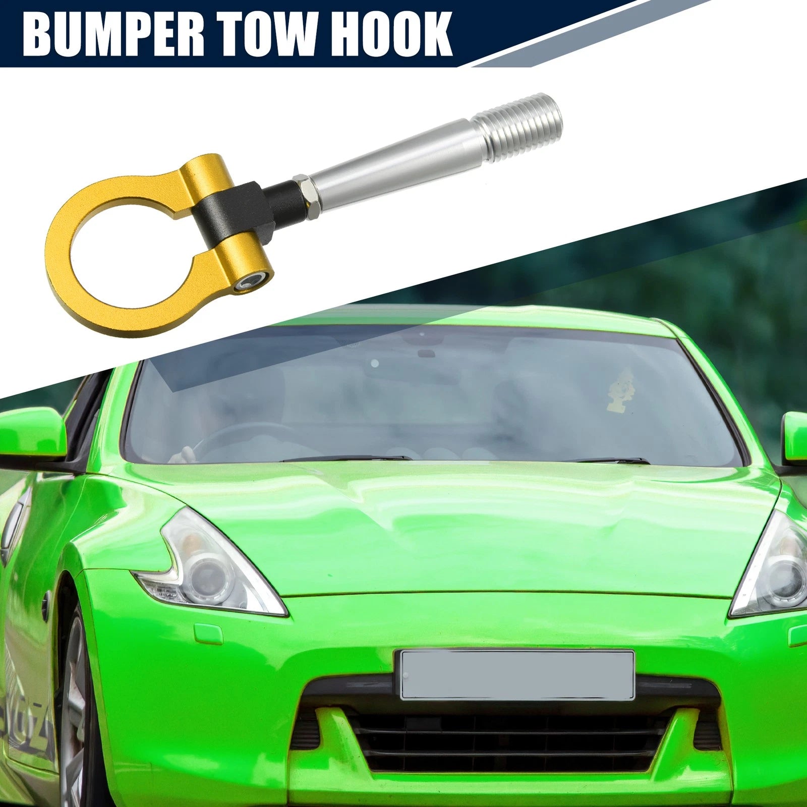 Front Bumper Tow Hook Eye Ring Screw for Nissan GTR (2009–2015)