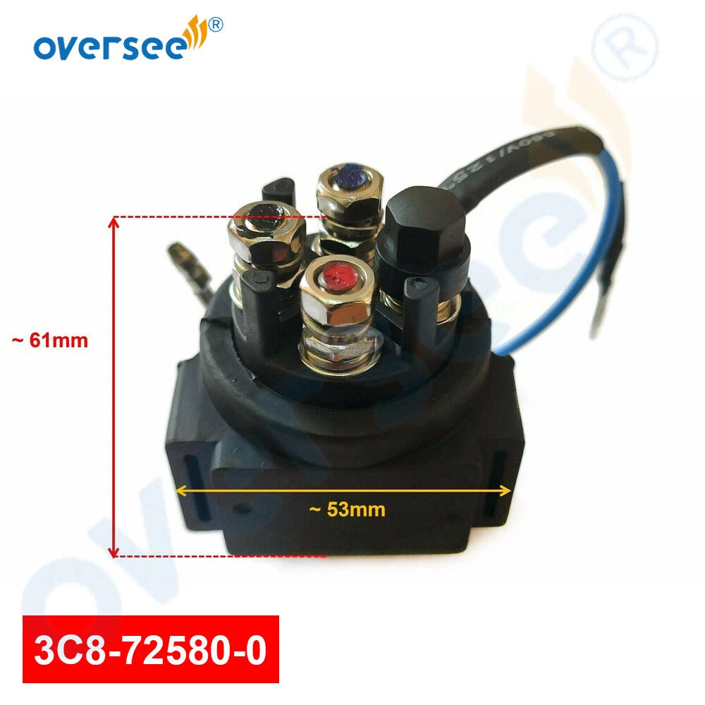 Solenoid Power Trim Tilt Relay Assy 3C8-72580 for Tohatsu Mercury Outboard