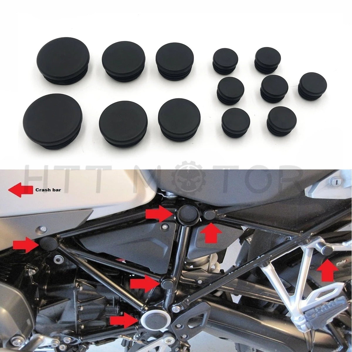 Frame Plug Set of 13 for BMW R 1200 GS LC Adventure (2014–2019)