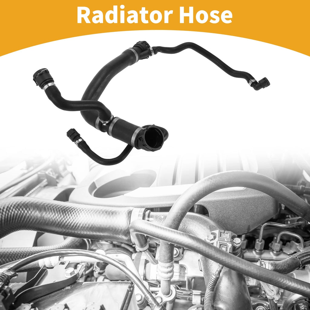 Radiator Hose Replacement Rubber Black for BMW X5 E53 4.4i (2003–2006)