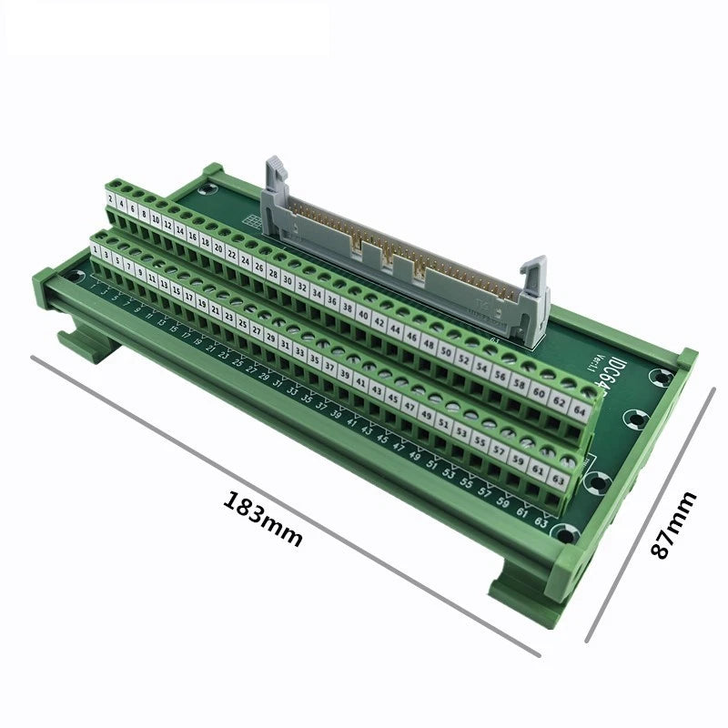 64 Pin IDC Type C Connector Terminal Block for Industrial Control Systems