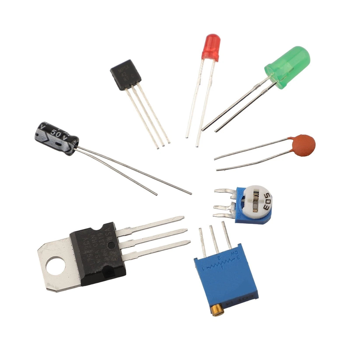 2X Essential Monolithic Capacitor Resistors Kit for DIY Electronics (1818Pcs)