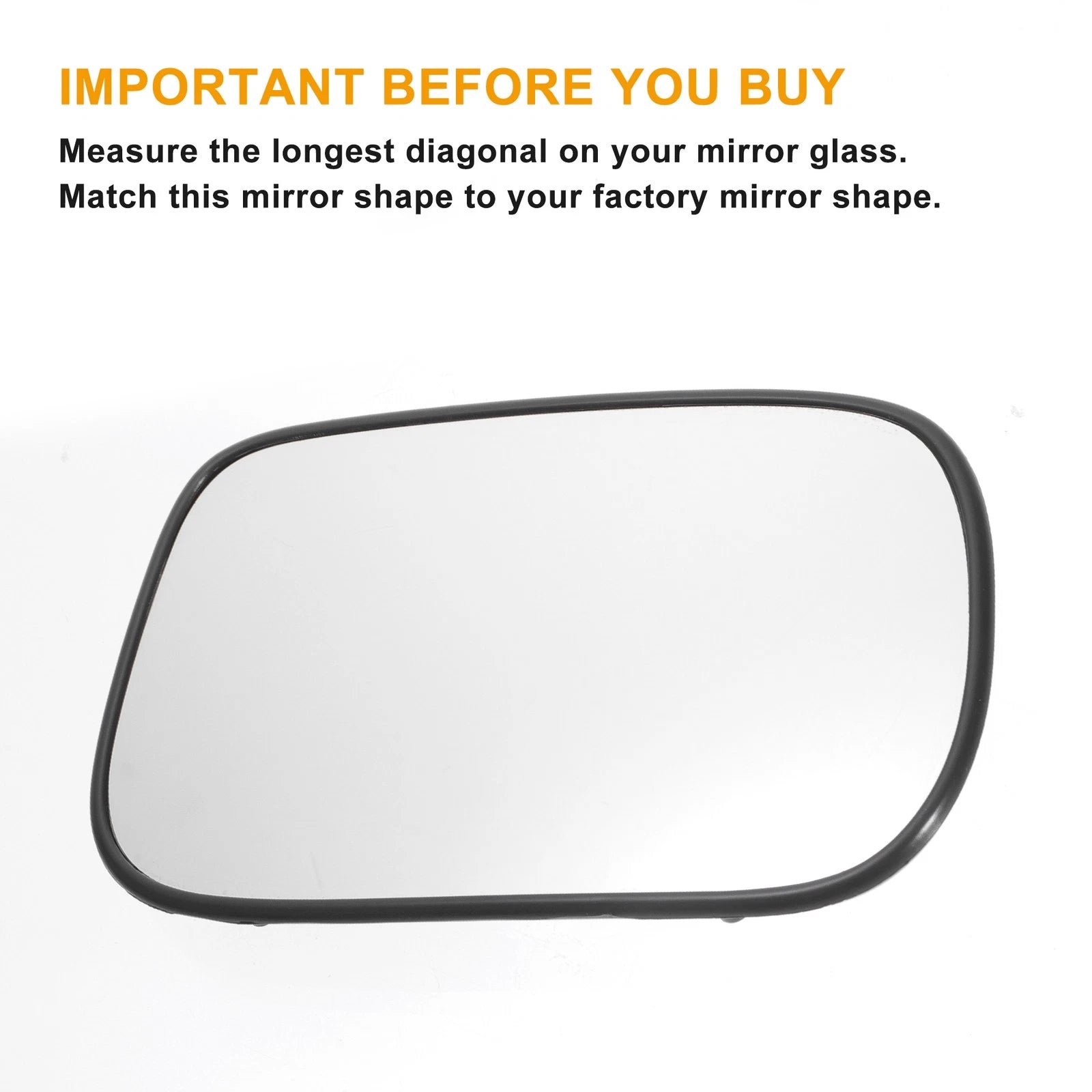 Right Side Mirror Glass with Back Heated for Honda Civic (2001–2005)