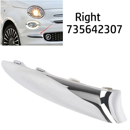 Chrome Right Front Bumper Moulding Trim 735642307 for Fiat 500 (2016–2020)