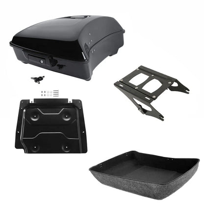 Chopped Trunk Mount Rack Plate for Harley Touring Street Road Glide (2014–2026)