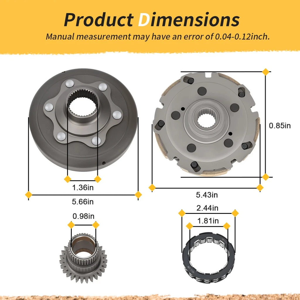 Centrifugal Wet Clutch Drum Housing Bearing Kit for Honda TRX300 FW (1993–2000)