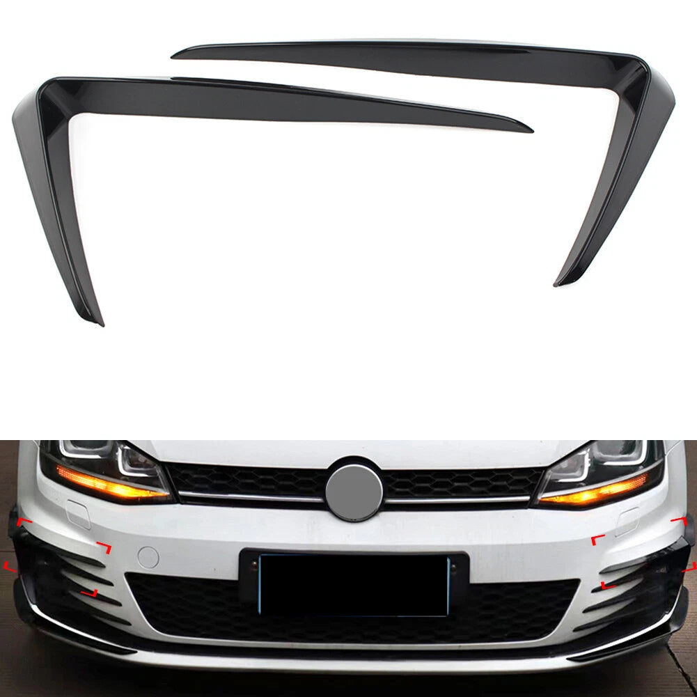 Fog Light Lamp Cover Trim for VW Golf 7 (2013–2016) Glossy Black