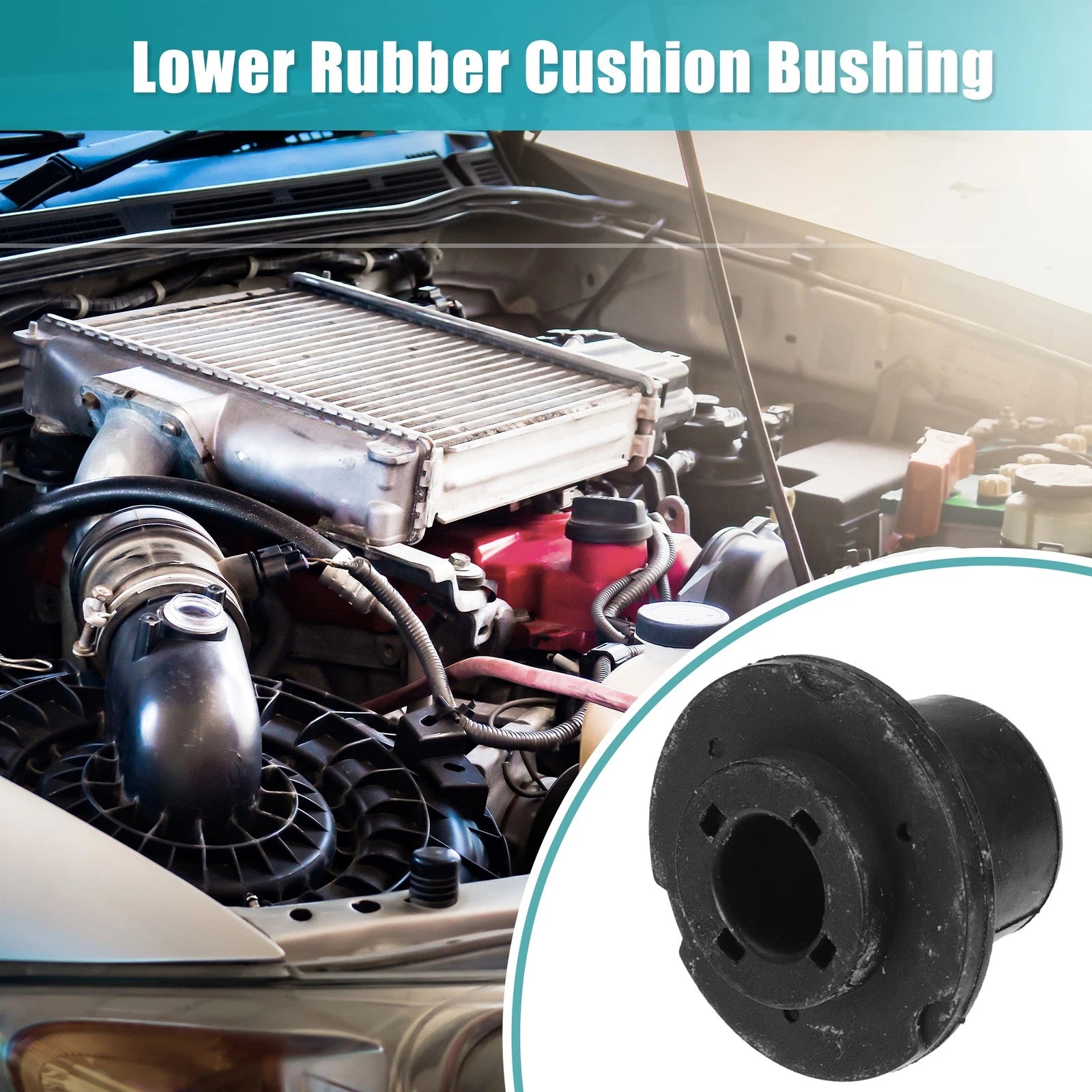 2PCS Lower Rubber Cushion Bushing Replacement for Chevrolet Malibu (2004–2021)