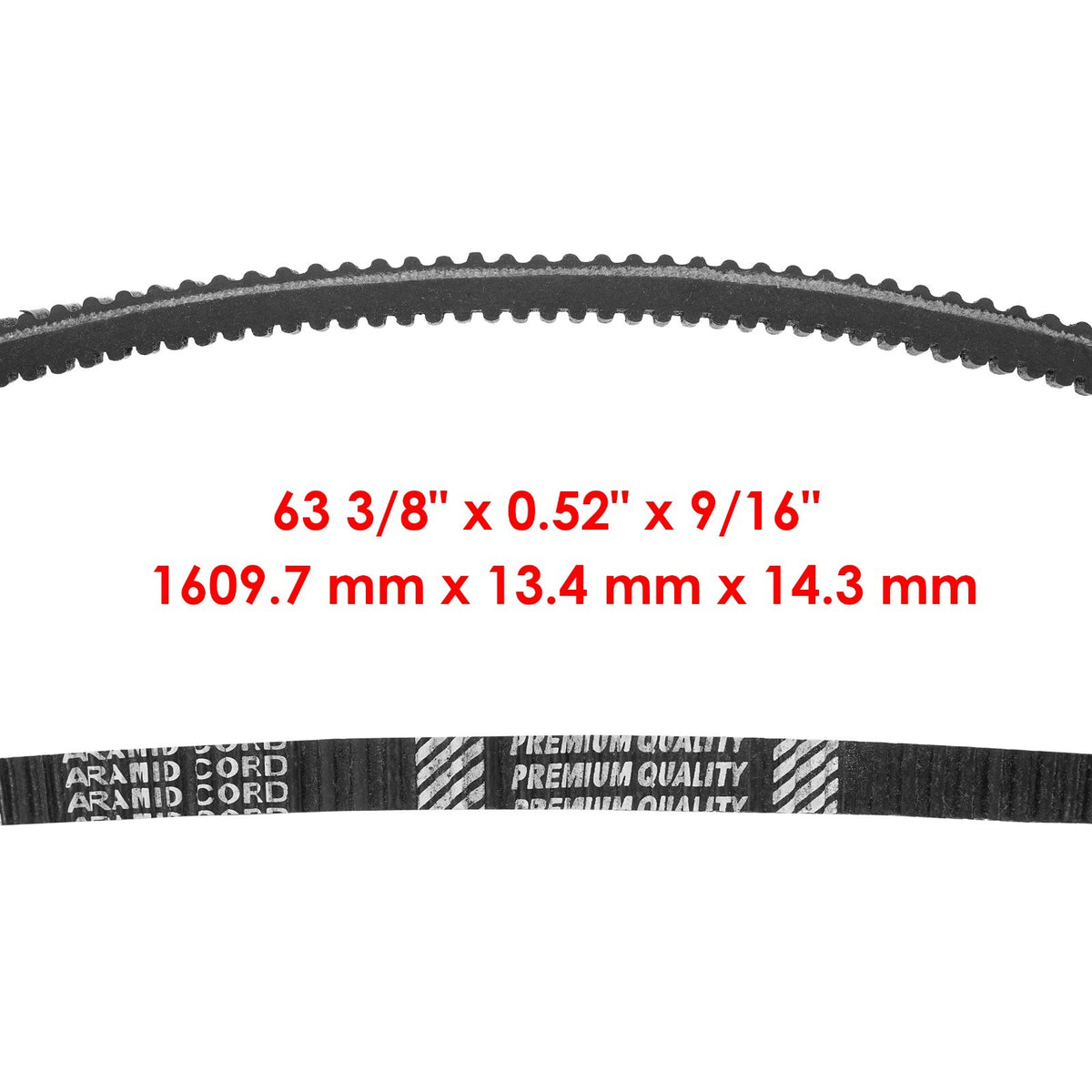 PTO to Deck Aramid Belt Replacement for John Deere Lawn M144677 (1960–1990)