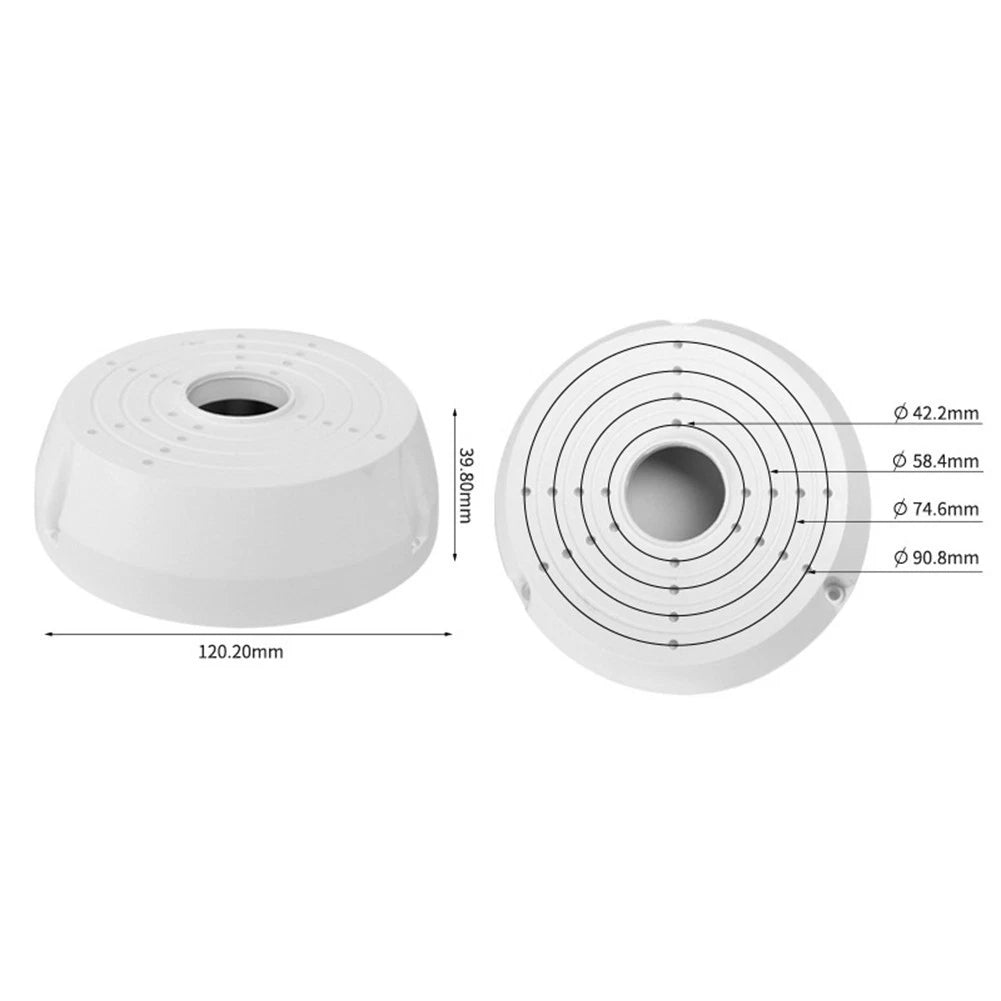 Dome Camera Mount Box with Waterproof Cable Concealment for IP Camera