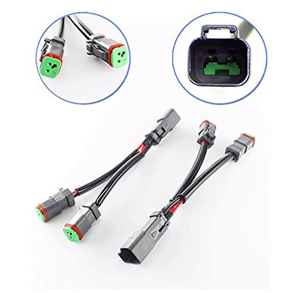 LED Work Light Y Connector DT Splitter for Efficient Power Distribution