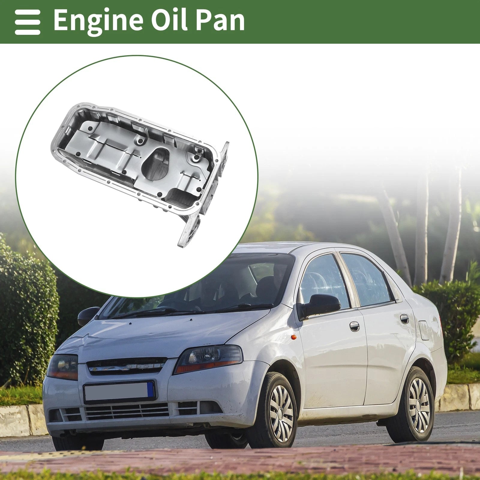 Engine Oil Pan Replacement for Chevrolet Aveo (2004–2008) Aluminum