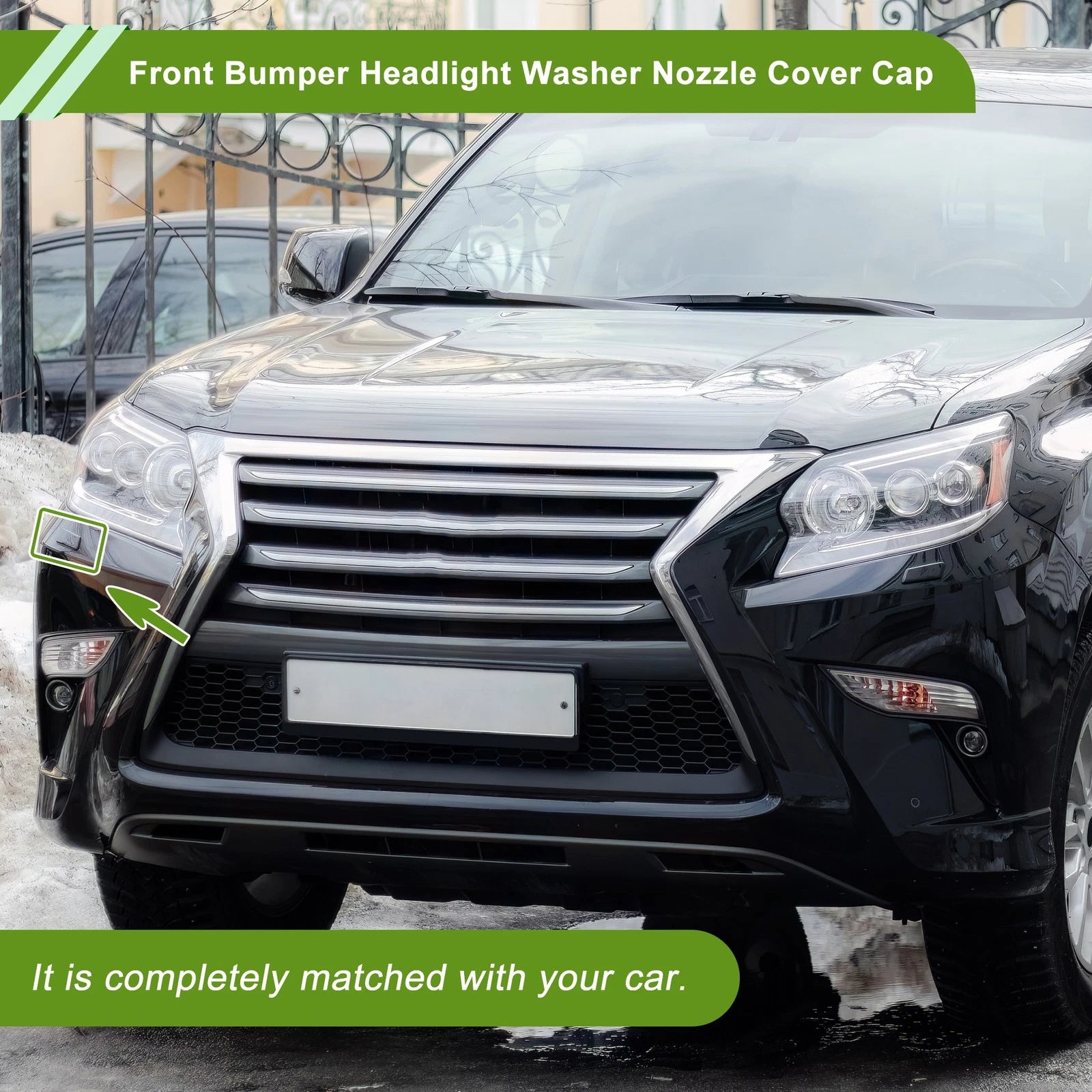Washer Nozzle Cover Cap Front Right Replacement for Lexus GX460 (2014–2019)