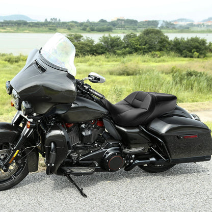 Black Rider Passenger Seat for Harley Touring Street Electra Glide (2009–2023)