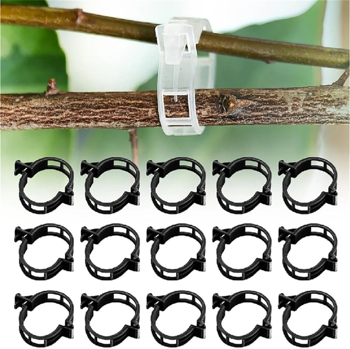 300Pcs Plant Support Clips for Grape Tomato Trellis (1")