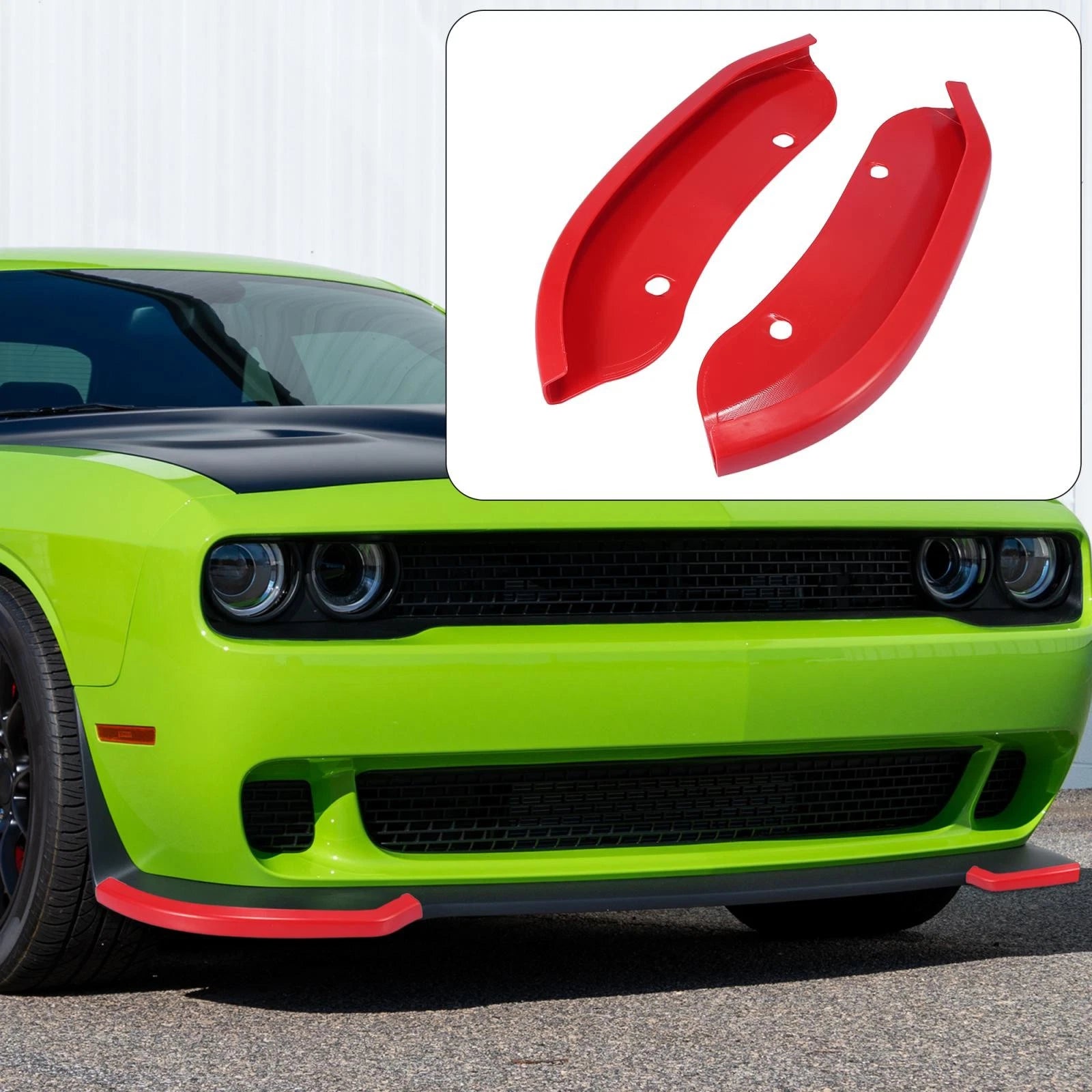 Front Bumper Lip Splitter Protector for Dodge Challenger Hellcat (2015–2021)