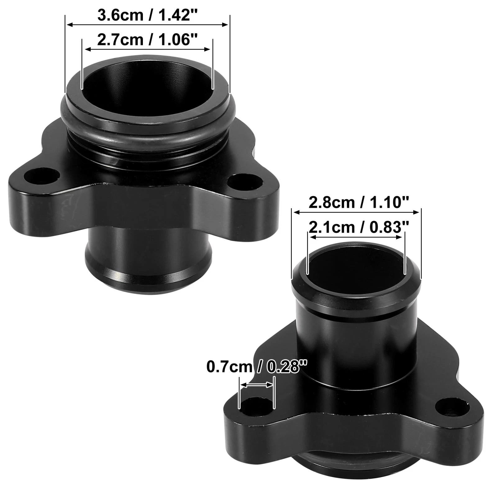 Water Hose Fitting Replacement Set for BMW 325i 335i 525i (2006–2010)