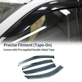 Window Deflectors Side Vent Visors Black 1 Set for BMW X6 (2008–2014)
