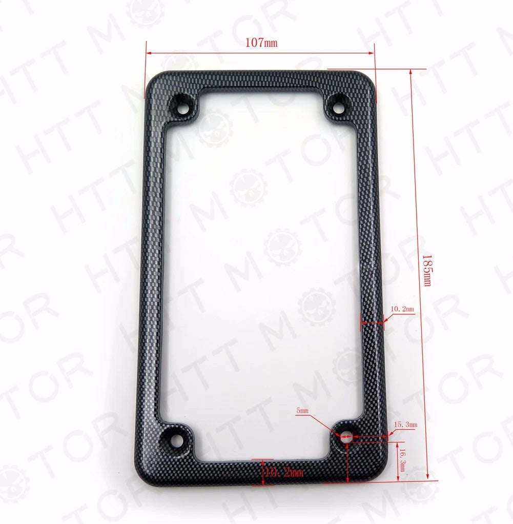 License Plate Frame for HTTMT Motorcycle (Carbon Fiber)