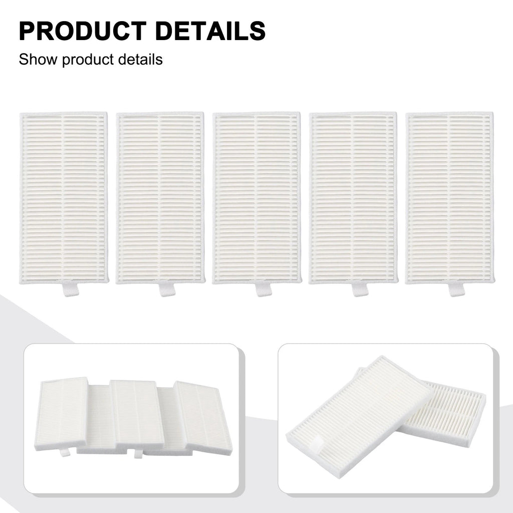 5Pcs Filter for Midea M9 & Eureka E10s (Robot Vacuum Replacement Parts)