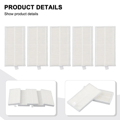5Pcs Filter for Midea M9 & Eureka E10s (Robot Vacuum Replacement Parts)
