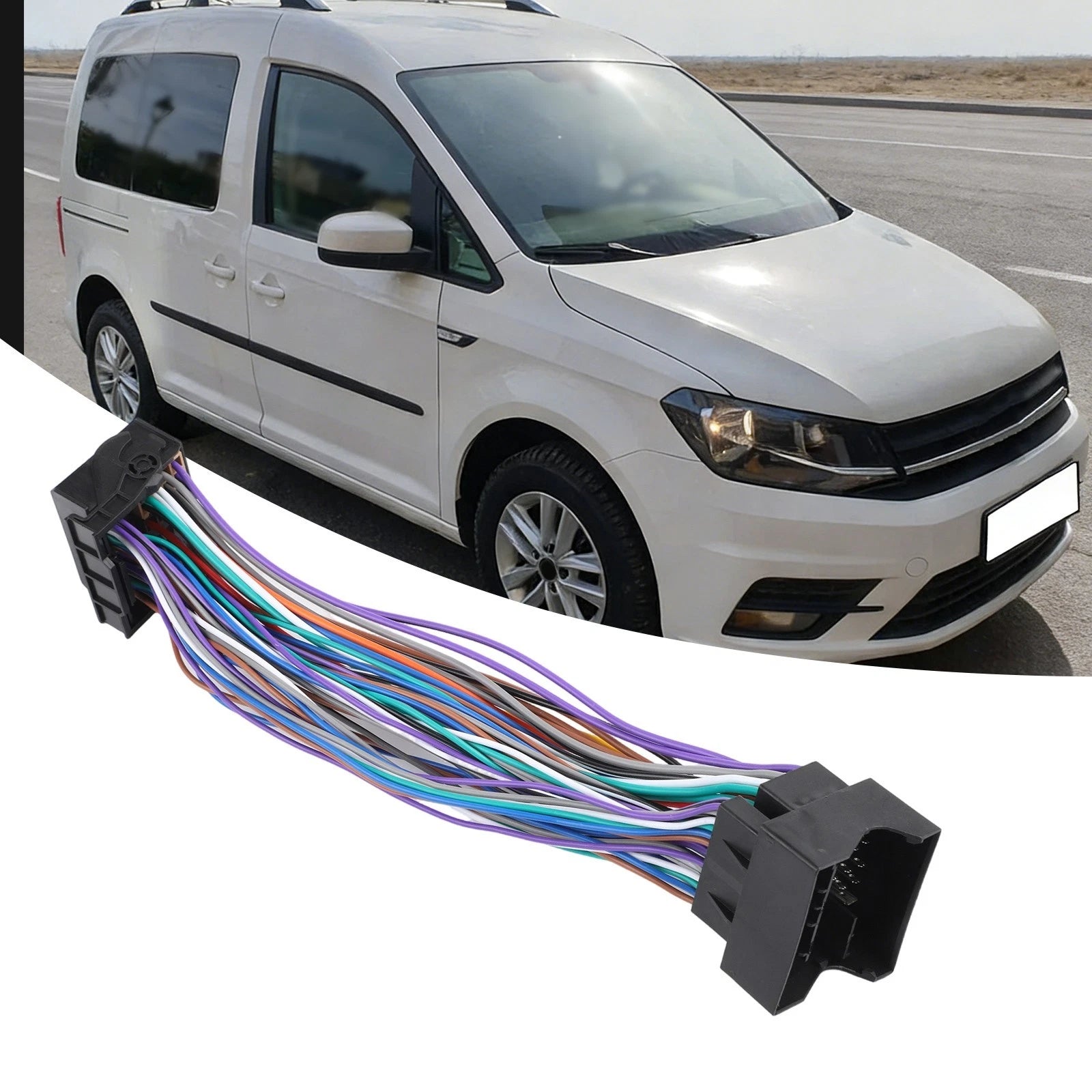 Radio Wiring Harness Extension Cable Quadlock Connector for MQB