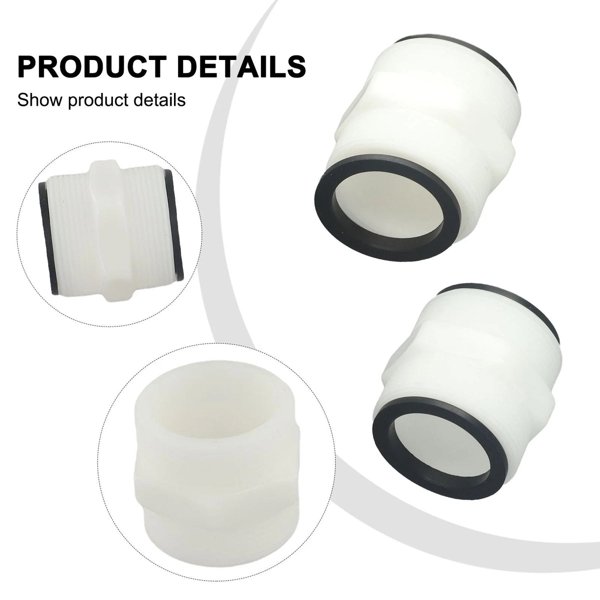 2X Hose Adapter for Intex Pool Pump (1.5 inch)