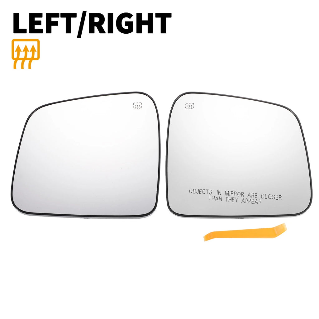 Side Mirror Glass Pair Left Right Heated White for Dodge Durango (2011–2023)