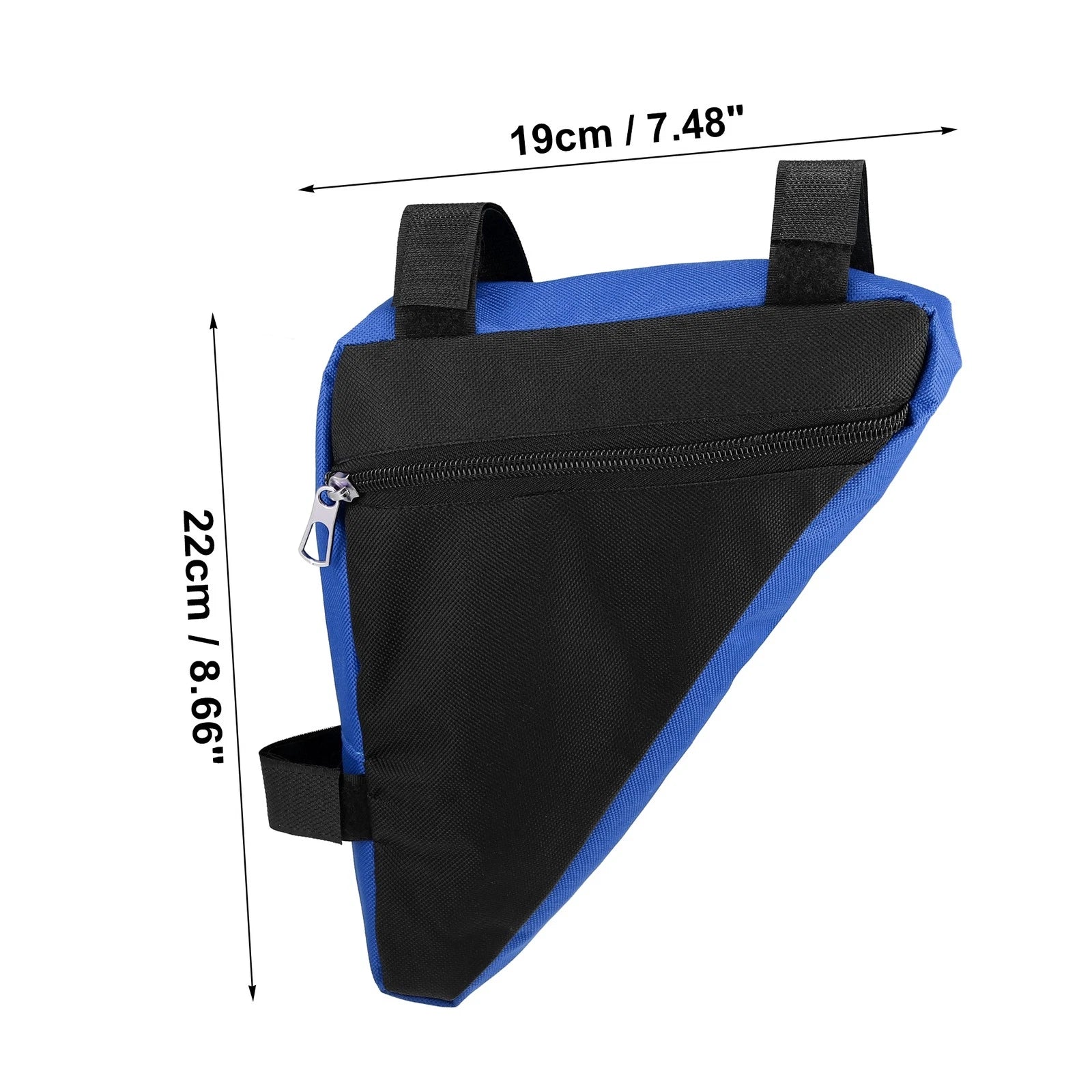 Triangle Frame Bag Front Cycling Storage for Mountain Bikes (Blue)