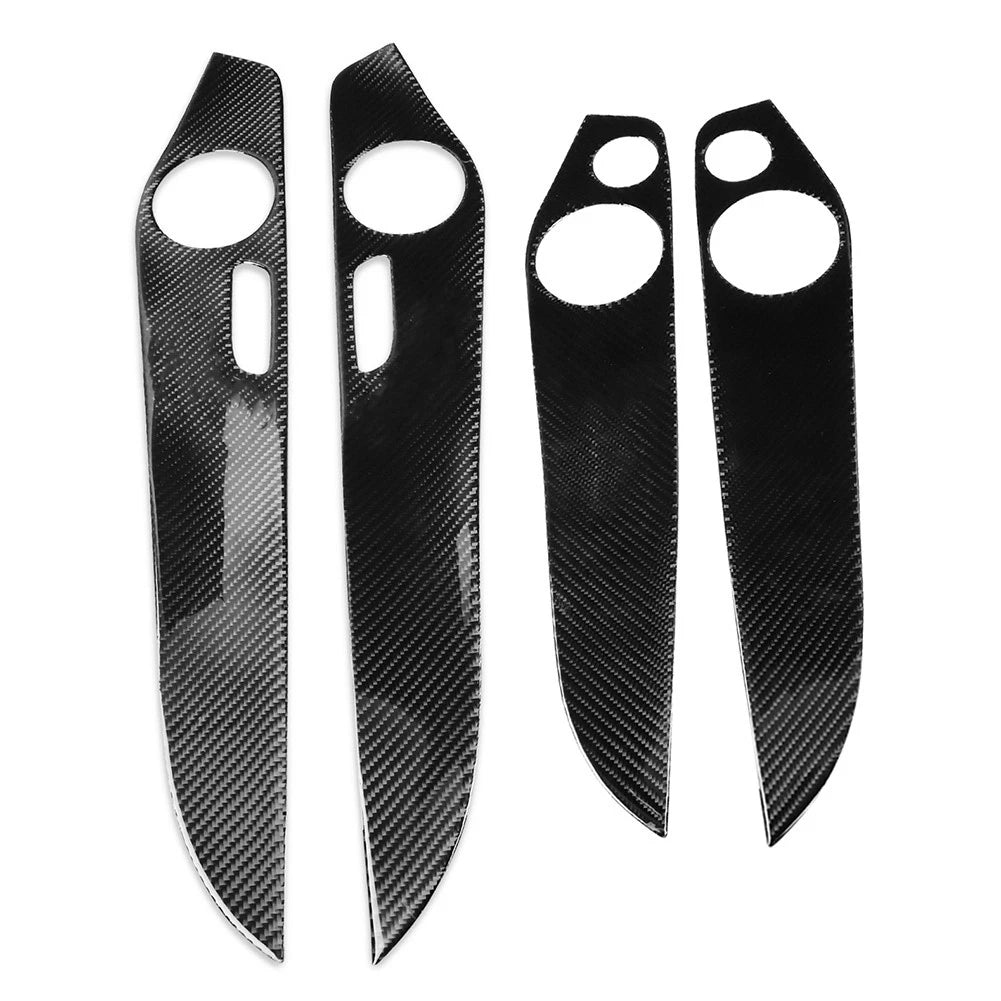 Interior Door Panel Cover Trim for GLC Class X253 (2016–2021) Carbon Fiber Black
