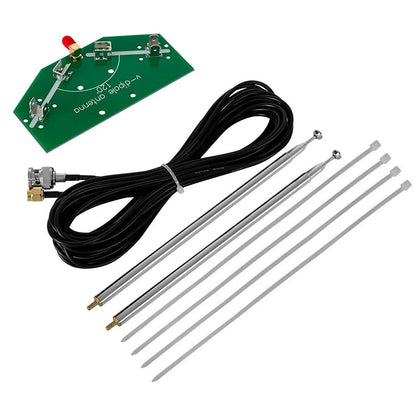 Adjustable Frequency V Shaped DIPOL Antenna Kit for Compatible Vehicles